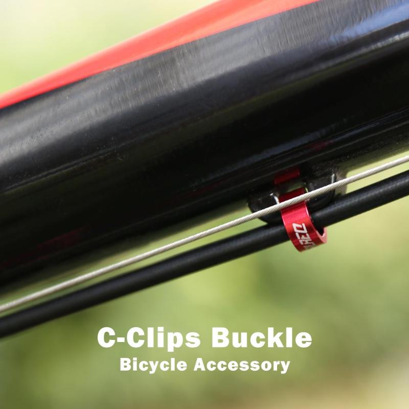 5 stücke Fahrrad Fahrrad Zyklus MTB C-Clips Schnalle Schlauch Bremse Linie Getriebe Kabel Gehäbenutzen führen Bremse Abzug Fahrrad zubehör Kabel