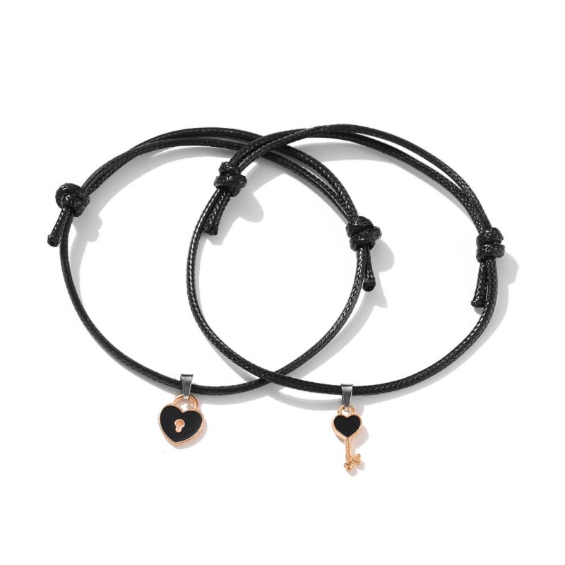 Delysia König Kleinen schlüssel Paar Armband Einfache Persönlichkeit Armband Retro Loli Freundin Armband: Default Title
