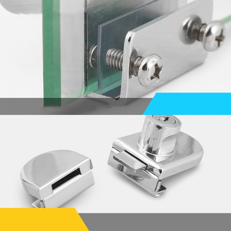 Cam Glas Deurslot Punch-Gratis Kast Mailbox Hangslot Kast Doos Slot Met 2 Sleutels Voor Meubels Hardware