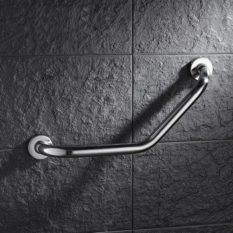 Rustfrit stål vægbeslag badeværelse badekar gelænder med sæbe fad støtte barer handicap sikkerhed hjælp hjælp håndtag