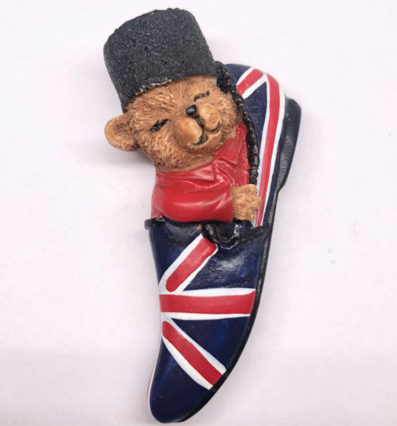 Harpiks kjøleskap klistremerke nessie skottland engelsk bjørn india suvenir magnet stein klistremerke kjøleskap klistremerke: F3