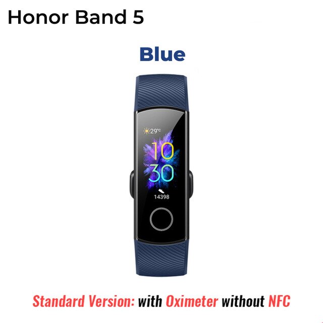 In Voorraad Originele Huawei Honor Band 5 Smart Polsband Bloed Zuurstof Kleur Touch Screen Zwemmen Monitor Hartslag tracker