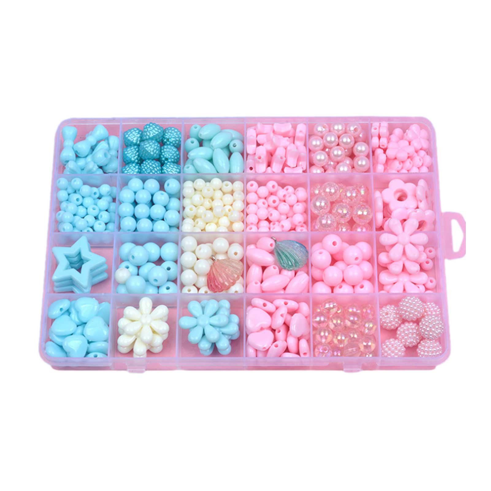 Kit for Make Bracelets Beads Toys for Children DIY 24 Grid Handmade Making Puzzles Beads for Girls Kit Girls Toys: t