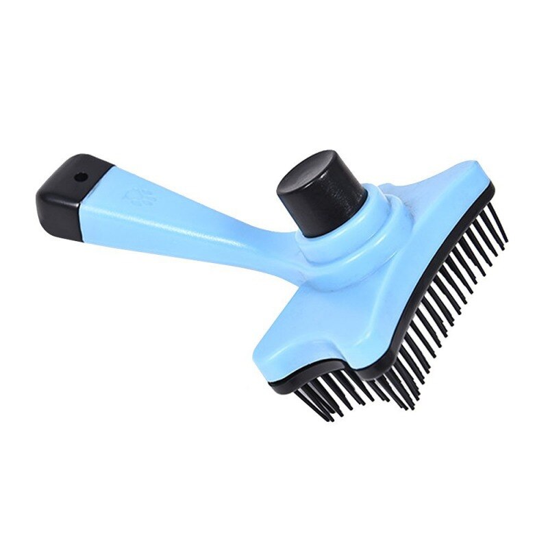 Cepillos de pelo desmontable para mascotas, cepillo de pelo medio corto para perros, Accesorios de belleza, peine para gatos, herramienta de aseo: Rojo