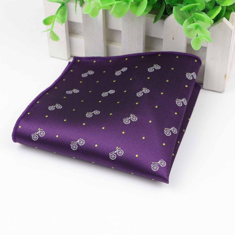 Men Kid Polyester Handkerchiefs Woven Printing Pocket Square Hankies Party Casual Bike Umbrella Dog Car Pockets Hanky: 6