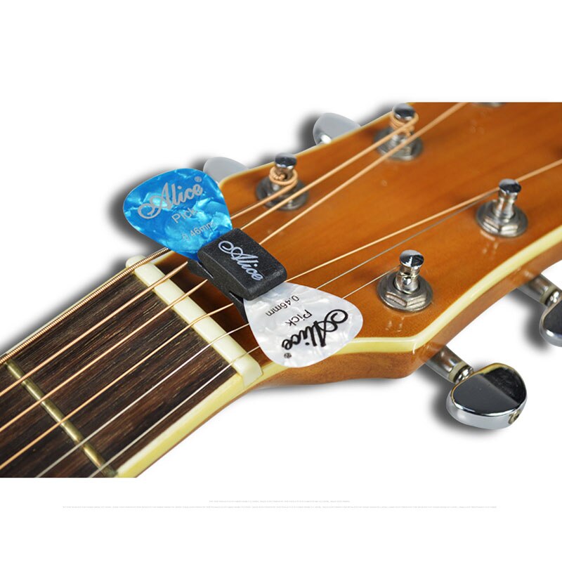 1 PC Black Rubber Guitar Pick Holder Fix on Headstock for Guitar Bass Ukulele Alice Guitar Picks Holder Guitar Parts Accessory