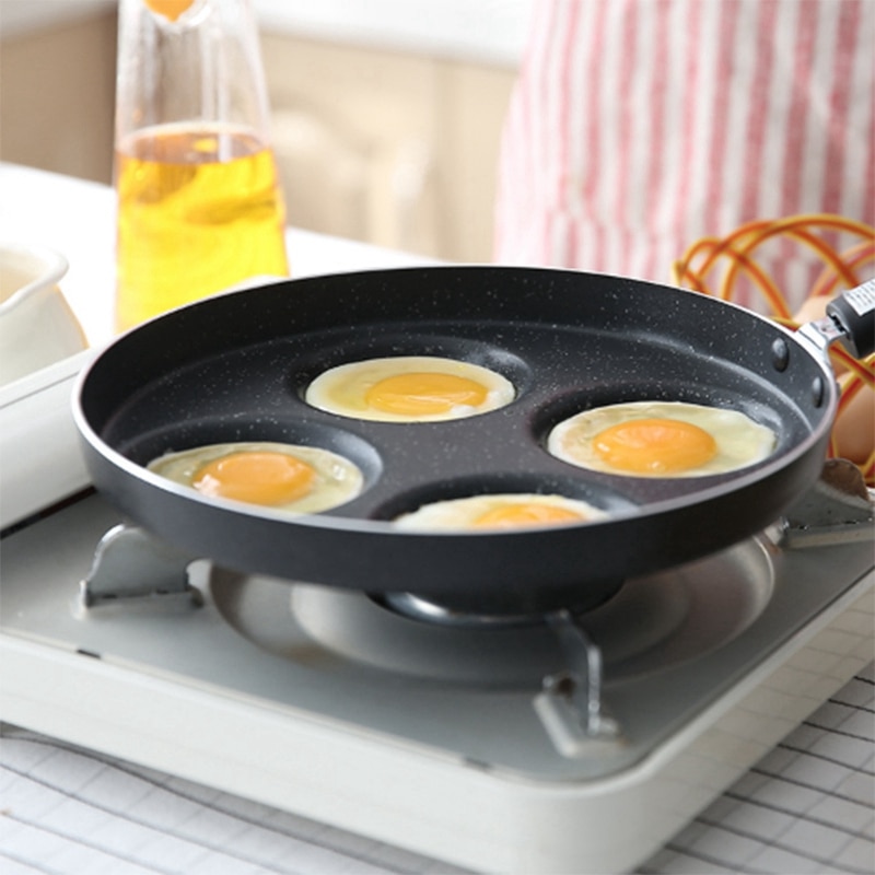 Firhuls omelet pande til æg skinke pande kager maker stegepander ingen olierøg morgenmad grill pande kogegryde multifunktion nonstick