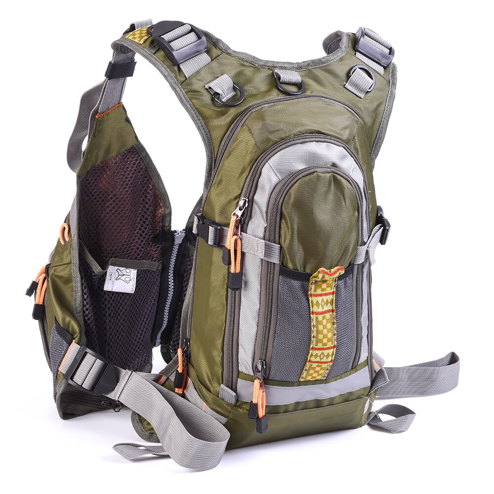 Blusea Fishing Vest Life Jacket Mesh Fly Fishing Vest Lifejacket Backpack Breathable Outdoor Fishing Vest Life Jacket Jackets