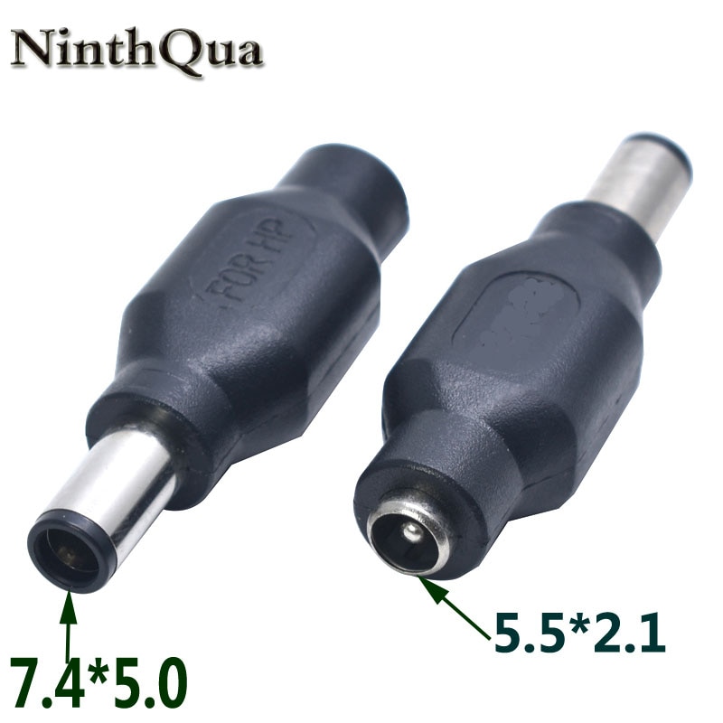 1 Pcs Voor Hp 5.5X2.1 Mm Vrouw Naar 7.4X5.0 Mm Male Dc Power Connector Adapter Converter 5.5*2.1 7.4*5.0 Mm