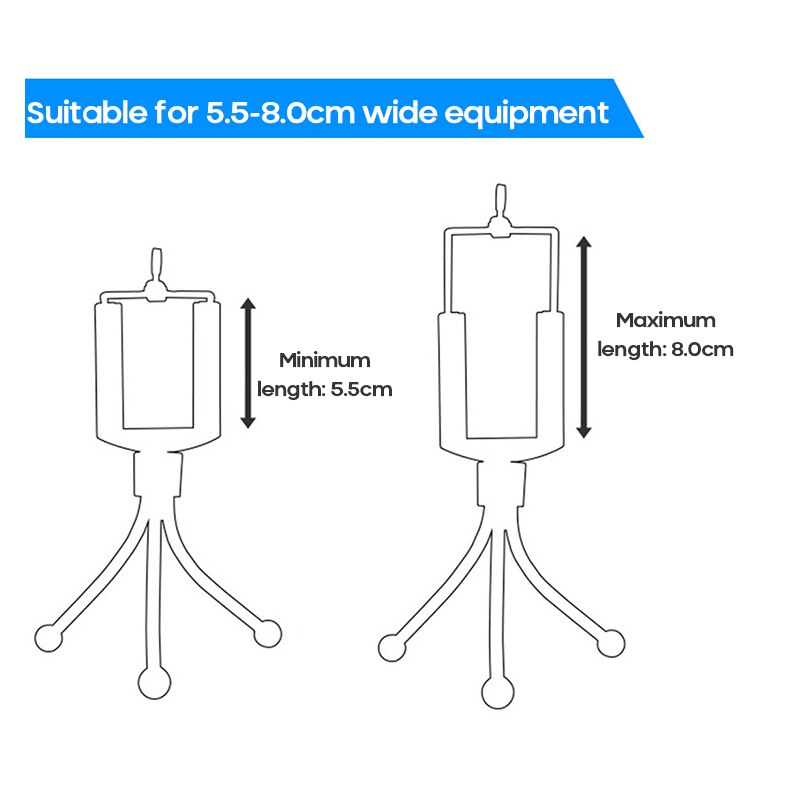 Tripods Travel Portable Camera Stand Cell Phones Stand Mini Flexible Sponge Octopus Tripod 360° Adjustable For Width 5.5-8.0cm