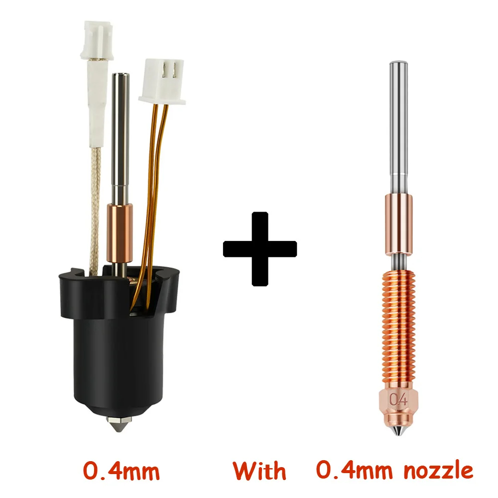 For Creality K1C k1 Max Hotend Ceramic Heating Block Kit 3D Printer Parts Quick-Swap Nozzle Kit Heat Break Resistance Hotend: black
