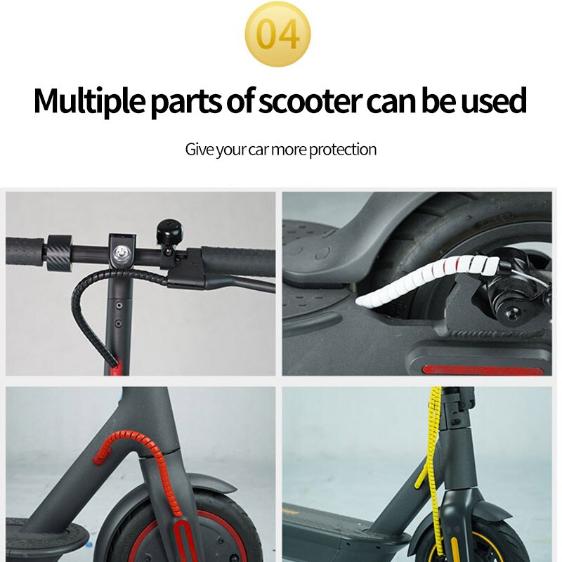 Cable Winder Protector Line Organizer for Xiaomi M365 Cable Spiral Protector Wire Protection E-Bike Winding Cable Pipe Wrap
