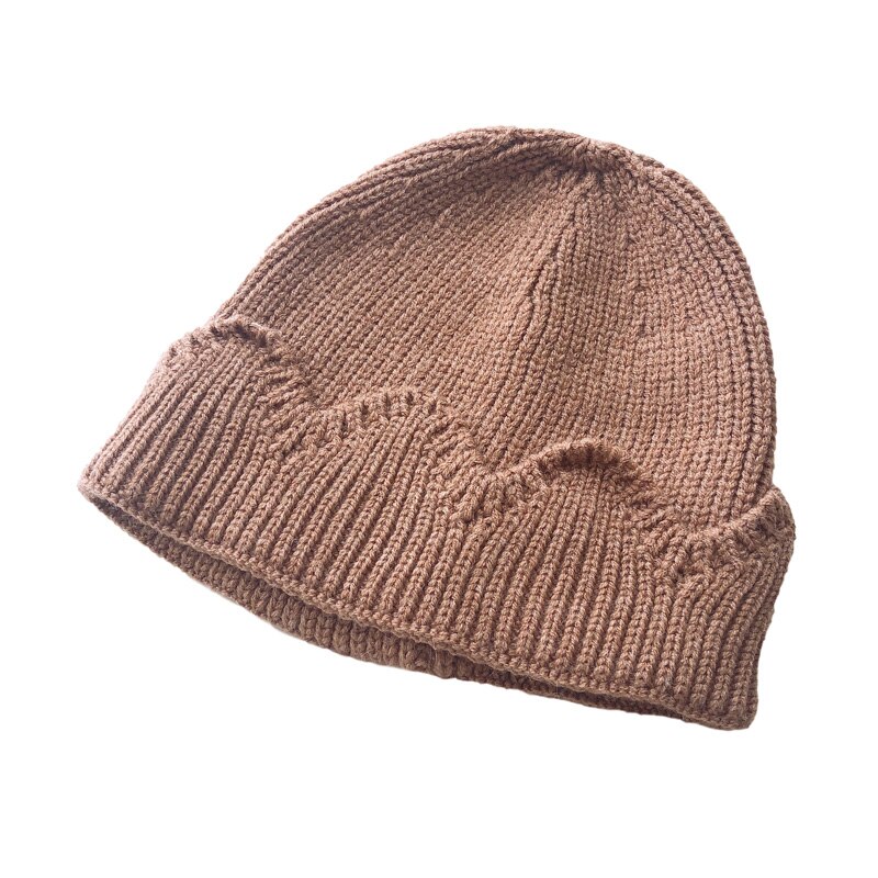 Krone babyhue strikket børnehue til piger drenge hatte varm vinter baby hue småbørnshætte enfant kasket 1-3y 1pc: Khaki