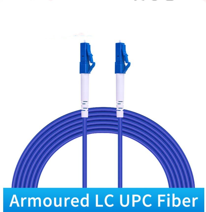 SC di LC corazzato SC /UPC-cavo a fibra ottica del cavo di toppa dello SC FC UPC /APC di LC 3.0mm SC APC SM SX 3M FTTH G652D 5 pz/lotto: Lc Upc-lc Upc