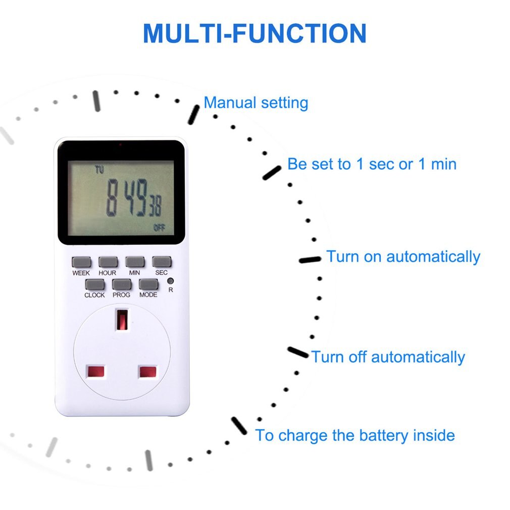Intelligente Digitale Display Socket Timing Schakelaar Huishouden Timing Socket Smart Socket Elektronische Digitale Timer
