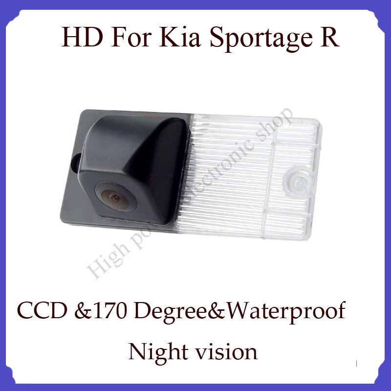 Achteruitrijcamera voor kia sportage r, hd ccd, waterdichte parkeercamera