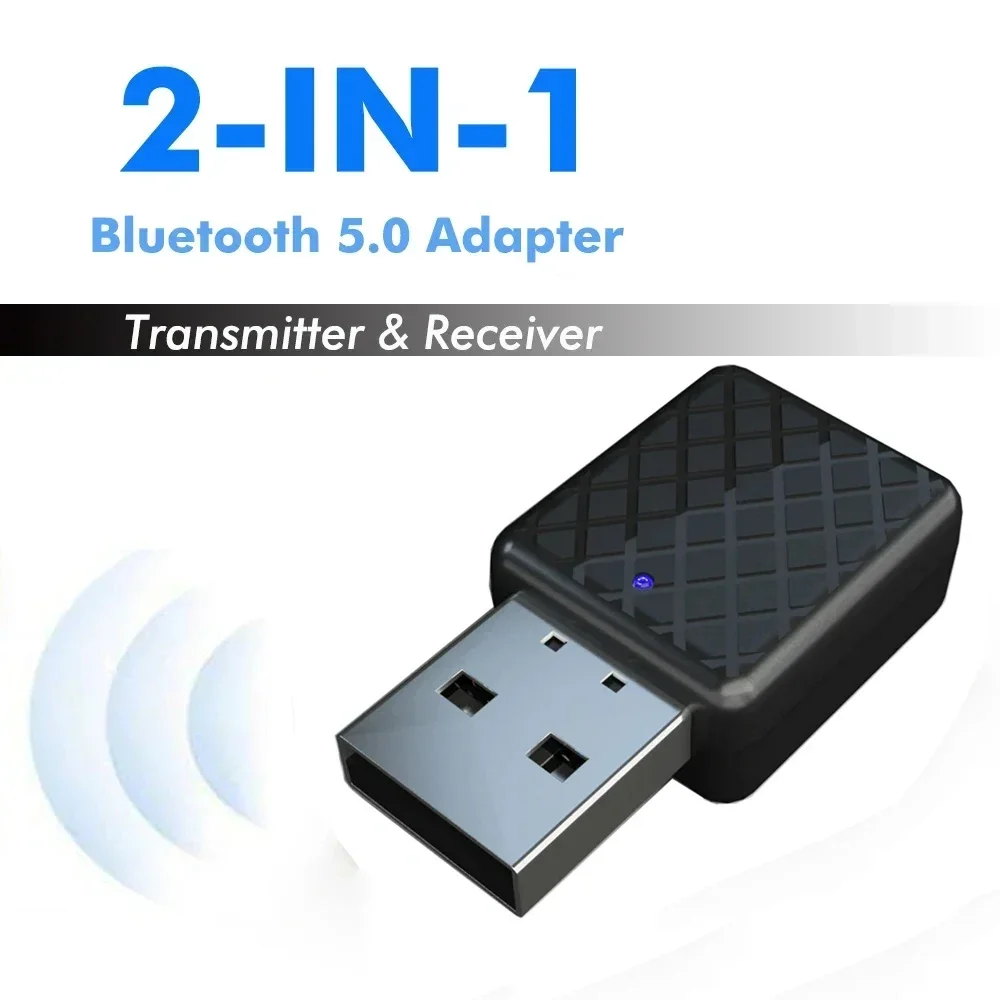 Bluetooth 5.0 Audio Zender Ontvanger Mini USB 3.5mm AUX Jack Stereo Muziek Draadloze Bluetooth Adapter Voor PC TV Auto speaker