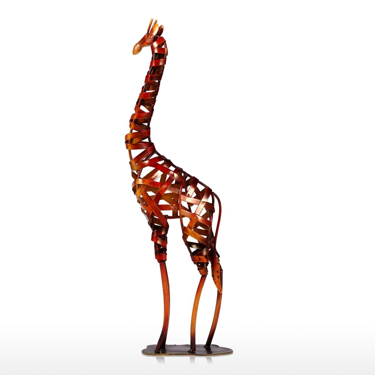 Giraffe Metalen Sculptuur Iron Gevlochten Handwerk Woninginrichting Woninginrichting Kunstwerk Woondecoratie