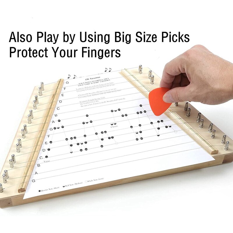 Harp 15 Metal String Harp Lyre Harp with Tuning Wrench Carry Bag for Children Adults Beginners Music Lovers