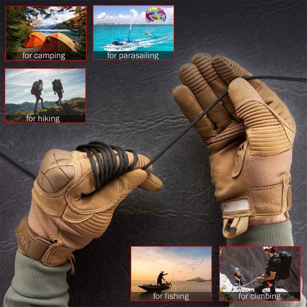 100M 9 Stand Cores Paracord Voor Survival Parachute Cord Lanyard Camping Klimmen Camping Touw Wandelen Waslijn G7K3