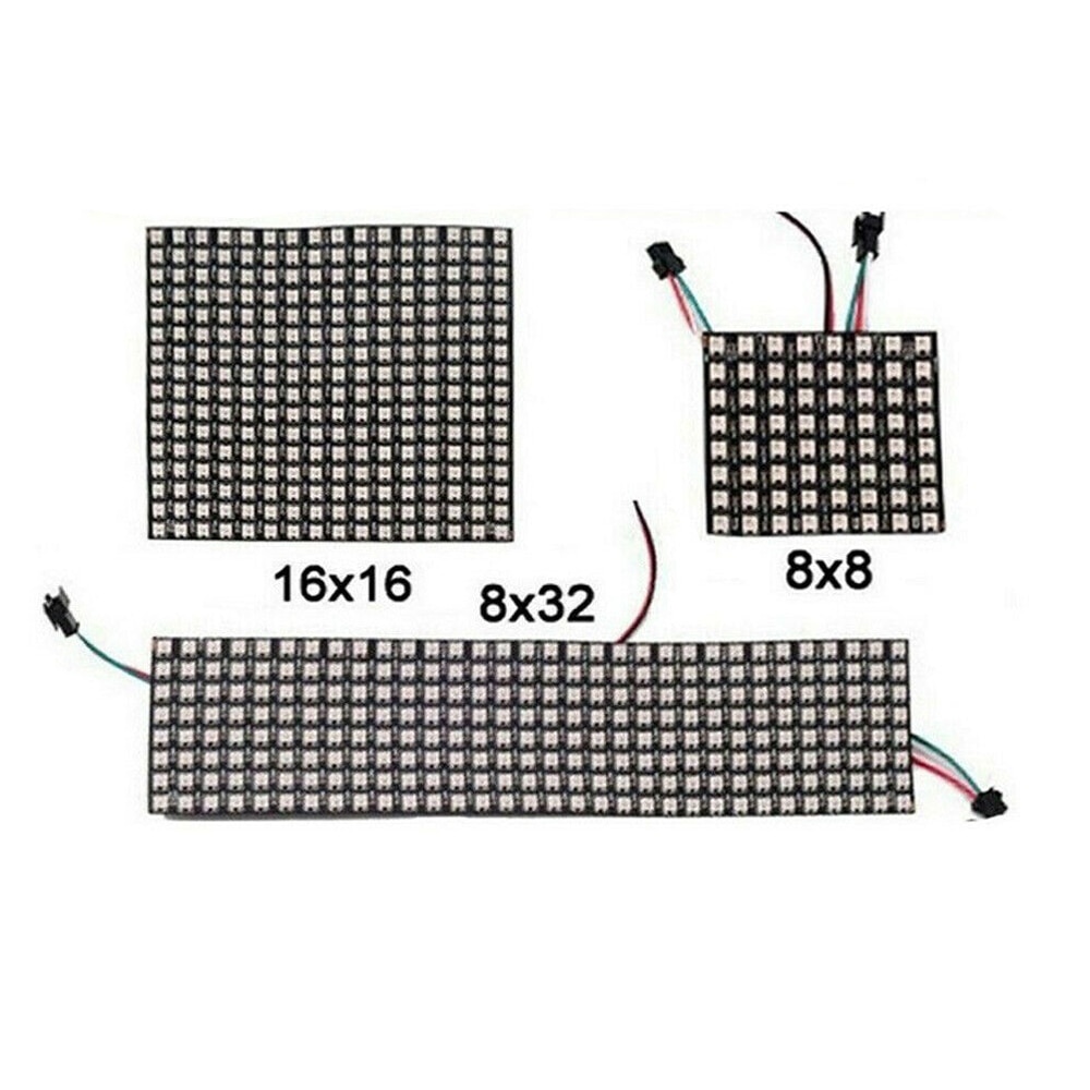 Matrix Led Pixel Module Licht 8*8 16*16 8*32 Pixels WS2812B WS2812 Digitale Flexibele Panel individueel Adresseerbare 5050 Rgb 5V
