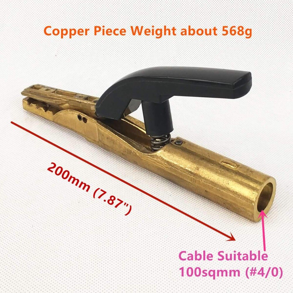 Professionele 800A Lassen Elektrode Houder Zware Shock-Proof Gegroefde Kaak Indutrial Mma Lasmachine Elektroden Klem