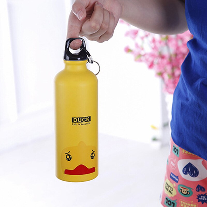 Draagbare Cartoon Outdoor Sport Water Bottle Fietsen Camping Wandelen School Leuke Animal Kids Fles Water Fles Drank Ketel