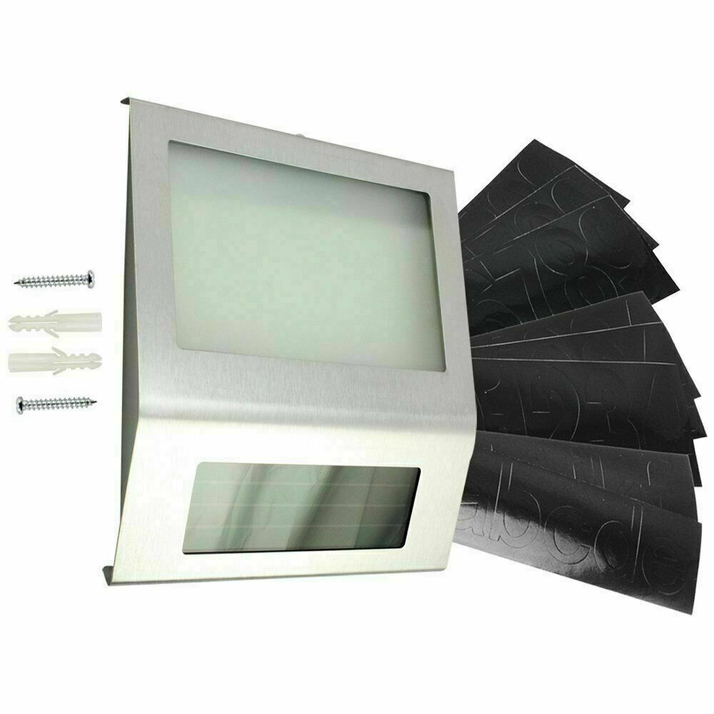 Solar House Number Plaque Light with 200LM Motion Sensor LED Lights Address Number for Home Garden Door Solar Lamp Lighting