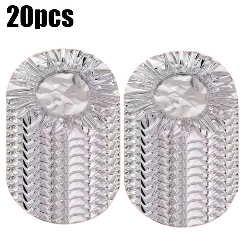 10-50pcs Aluminum Foil Insulation Covers Keep Food Warm Fresh Repeatable Kitchen Food Covers Bowls Plates Adjustable Cling Wrap: Red