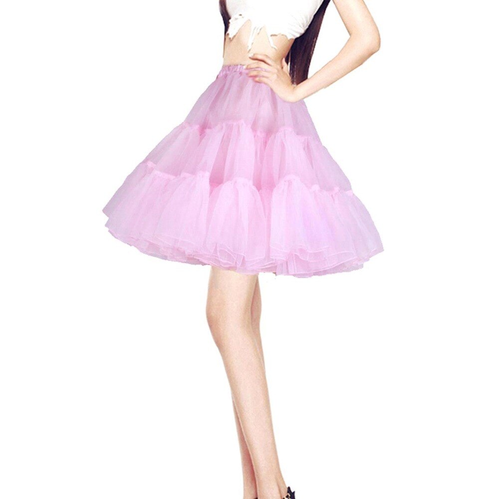 Colorful Girl&#39;s Tutu Net Petticoat Underskirt White Black Short Jupon Marriage Petticoats For Wedding Dress