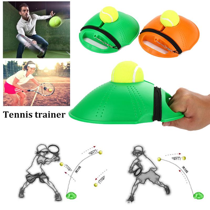 Portable 2 Color PE Movement Sports Tennis Practice Trainer Tennis Training Tool Home Sparring Device Tennis Singles Linker