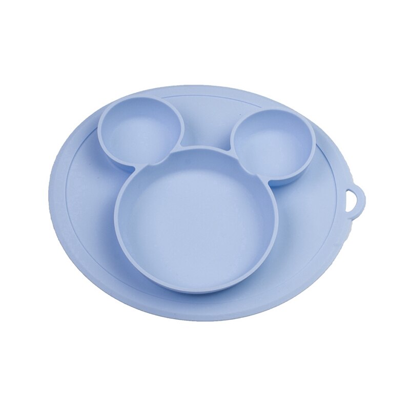 Assiette à manger en Silicone pour bébé, alimentaire, mignon renard, ventouse, vaisselle, bol d&#39;alimentation supplémentaire pour enfants, plats souples, 100%: 11