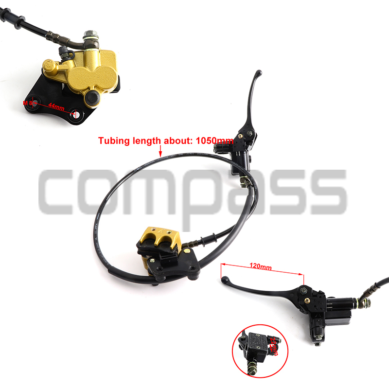 1Set Motorrad Vorne Scheibenbremse Kit Hydraulische Bremssystem für 110cc 125cc 140cc BBR TTR Pit Bike Motocross Roller pitbike