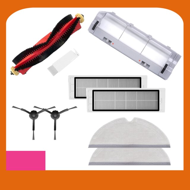 Kit d'accessoires pour aspirateur robot Xiaomi roborock S50 s51 S6 S5 Max, brosse principale amovible, brosse latérale, filtre de vadrouille: Package 2