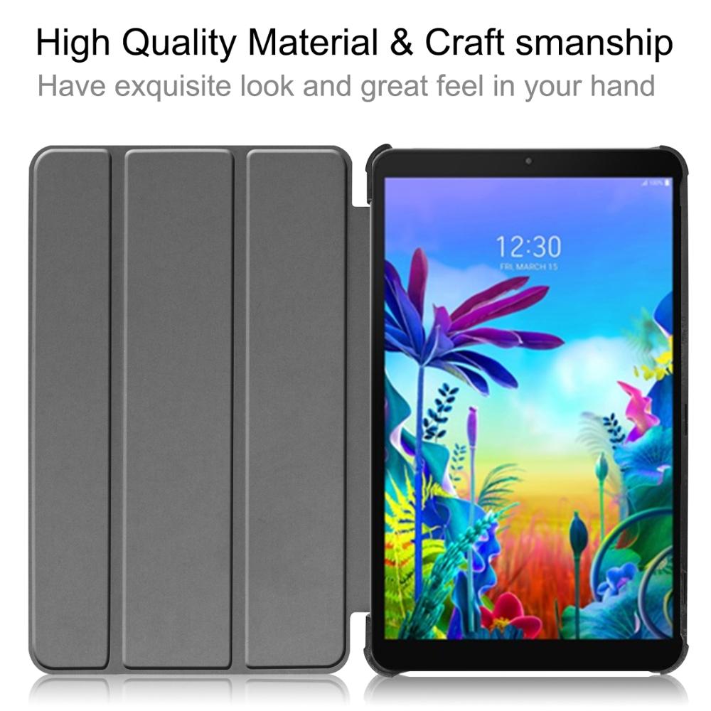 Skrzynki pokrywa dla LG G Pad 5 10.1 cala magnes odwróć PU skórzany tył stojak Capa Funda Coque + rysik