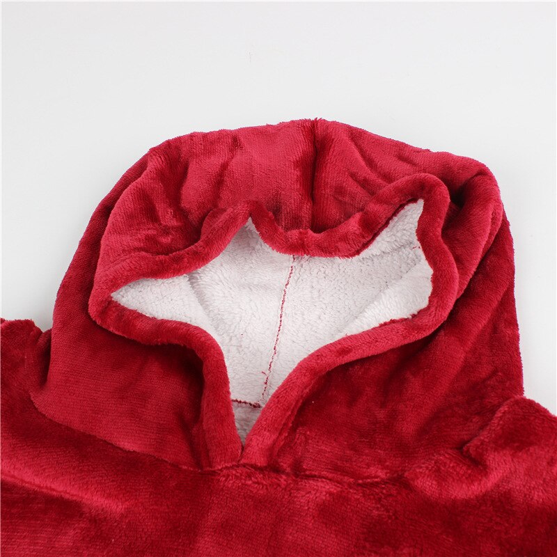 Sweat à capuche en flanelle pour adultes et adolescents, couverture très douce, confortable, vêtements de nuit