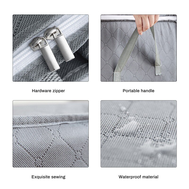 Thuis Opslag Opvouwbare Tas Waterdichte Oxford Stof Beddengoed Kussens Quilt Opbergtas Kleding Opbergtas Organizer