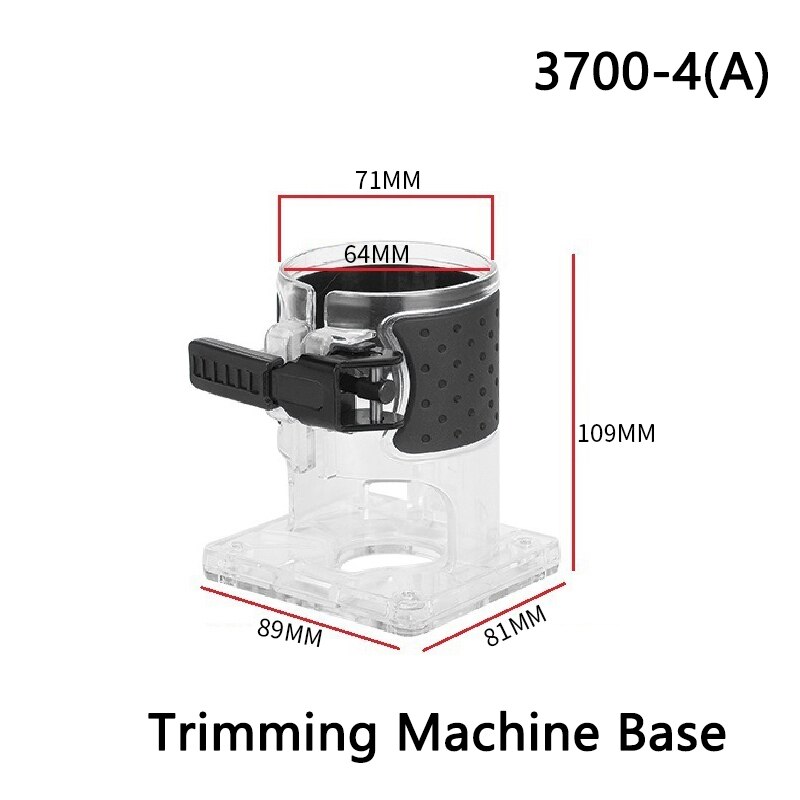 800W Electric Hand Wood Trimme Router 6.35mm Collet Chuck Engraving Trimming Machine Electric Router High Precision: Trimmer Base / EU Plug