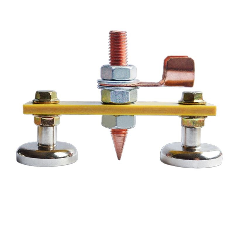 Strong Magnetic Ground Clamp Connector with Conductive Rod Stud for Welding B0KC: C