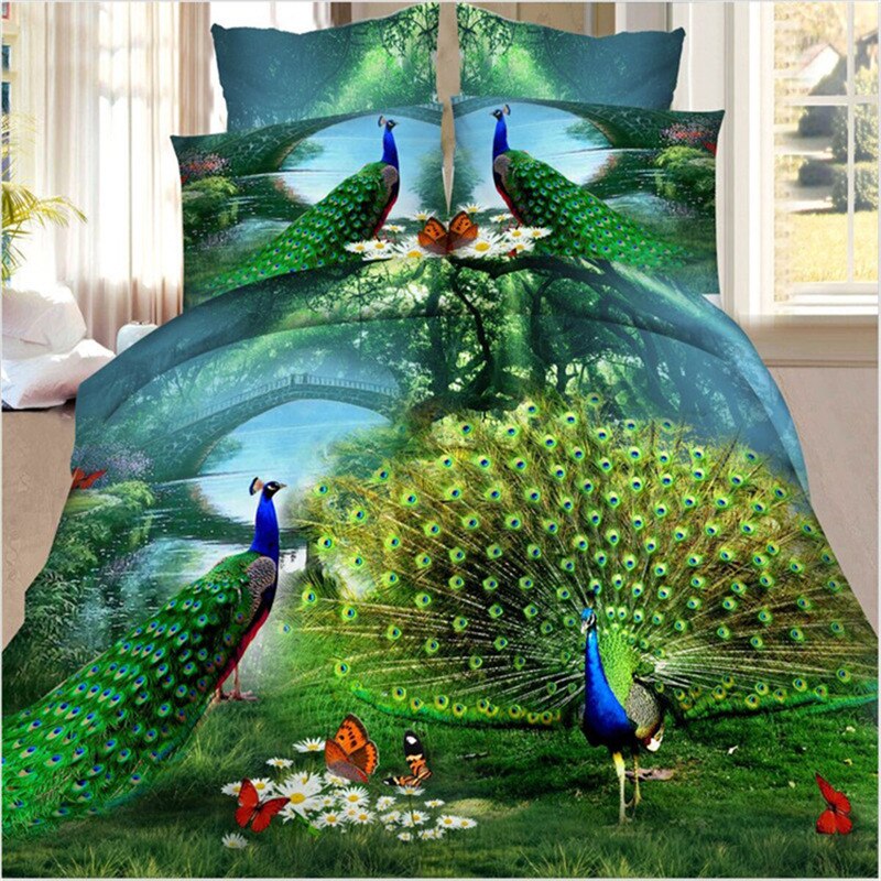 3d beddengoedsets met katten- en tijgerprint, 3d beddengoedsets, wit beddengoed, beddengoed, 4 stuks/set kussensloop, plat laken