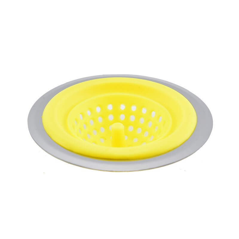 Küche Schlecht Waschbecken Sieb Filter Ablauf Haar Fänger Schlecht Stopper Stecker Filter Dusche Abdeckung: Gelb