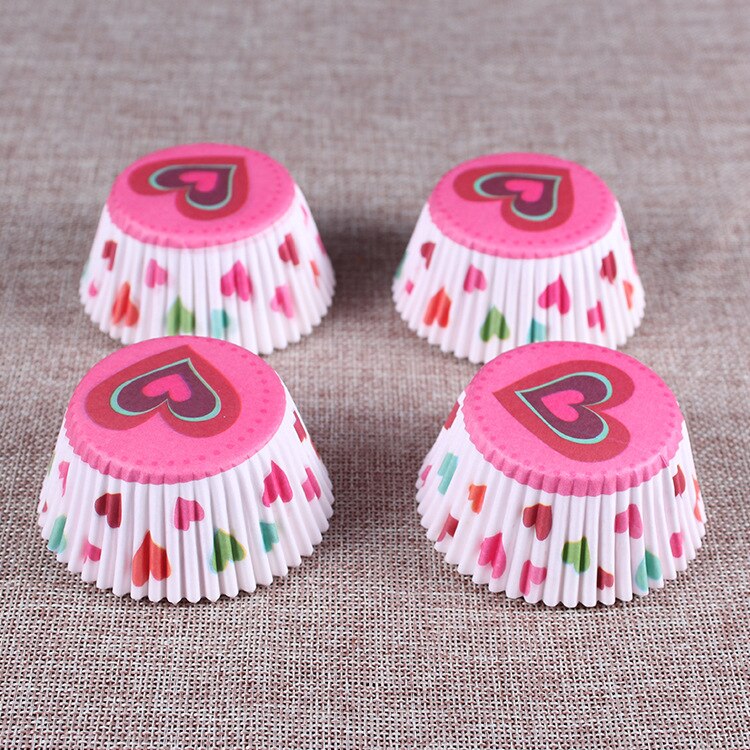100 Stk/set Papier Cake Formulieren Cupcake Liner Bakken Muffin Box Cup Case Party Tray Cakevorm Decorating Gereedschap Muffin Cupcake papier