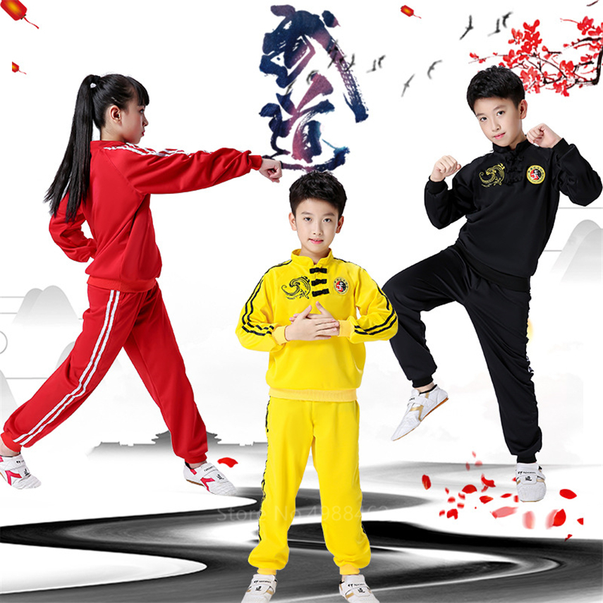 Chinese Kleding Traditionele Kleding Tang Pak Baby Boy Meisje Shaolin Kung Fu Wushu Oefening Kostuum Martical Arts Uniformen Sets