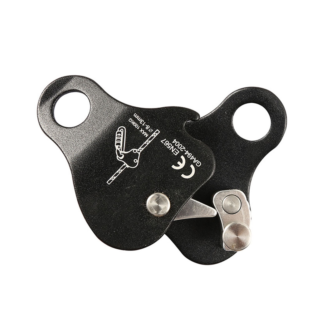 Safety Climbing Protective Ascender 220LB Climbing Protective Device Rope Grip Outdoor Climbing Rigging 8-13MM Rope