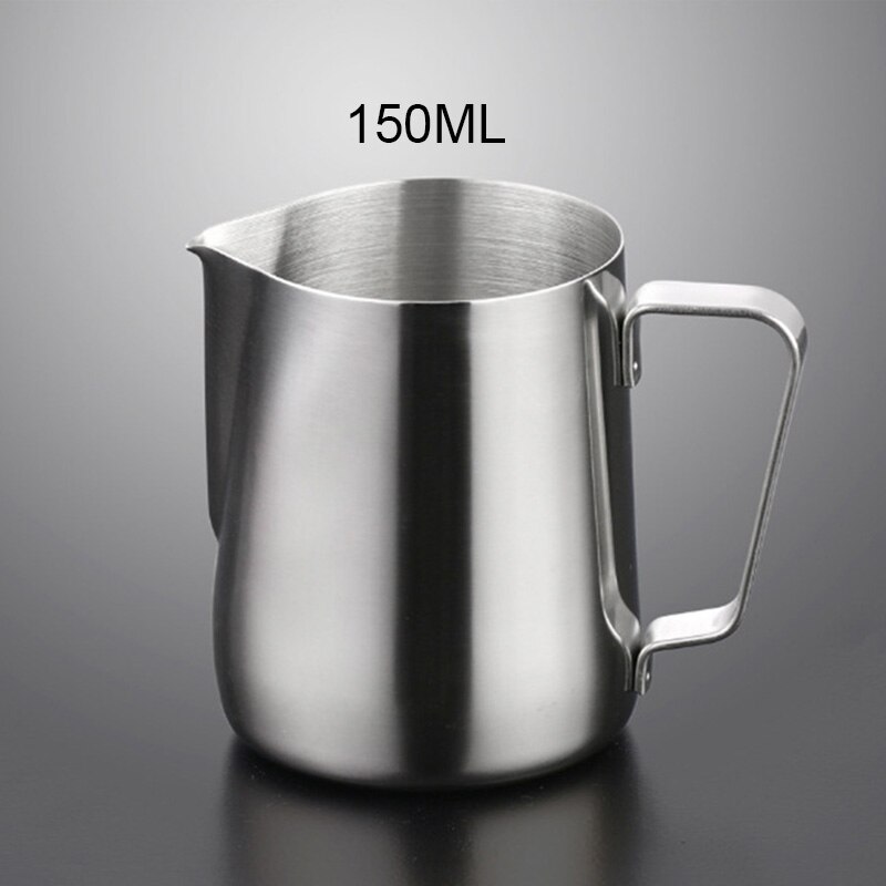 Icestchef 150/350/600ml skummende kande pull blomsterkop rustfrit stål kaffe mælk skum krus mælk skum kande thermo latte art: 150ml