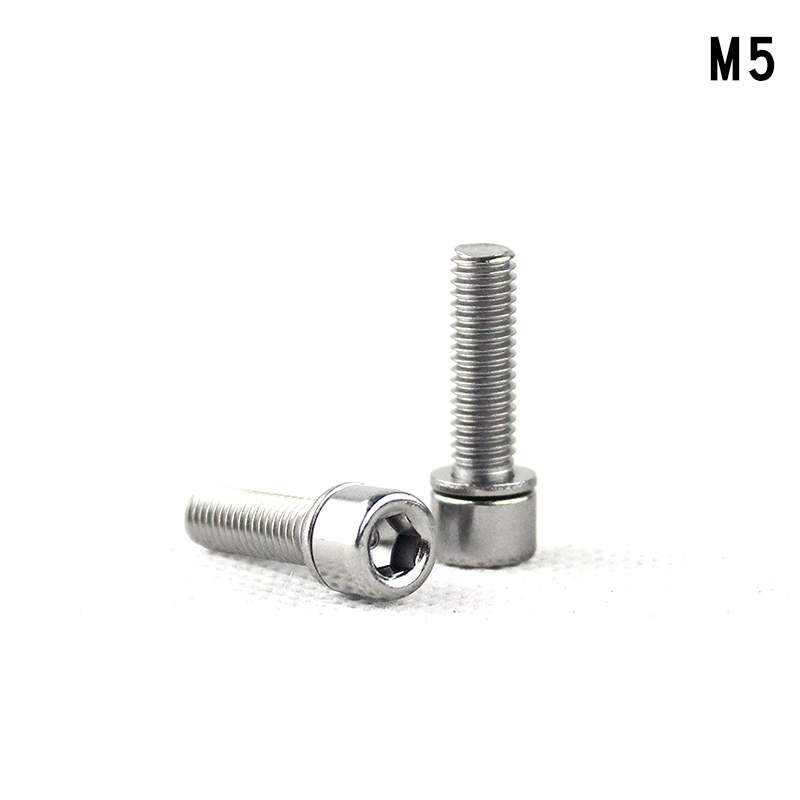 Tornillo elevador Hexagonal para bicicleta de montaña, M5 x 18mm, M6, M7 x 22mm, 6 uds.: M5