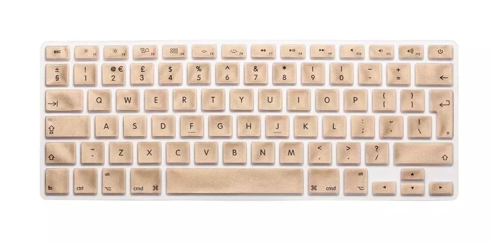 EU US Soft Silicon Keyboard Skin for Macbook Air 13 A1466 Keyboard Cover Slim Waterproof Skin Film Protector: EU-Gold