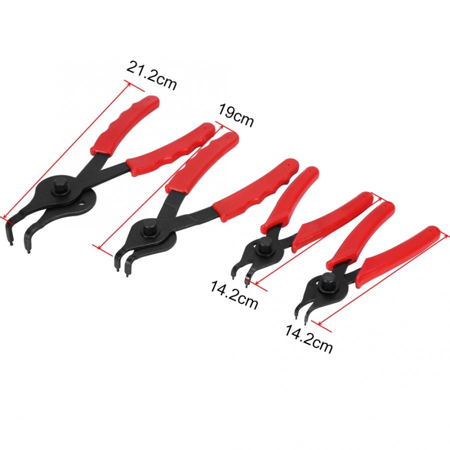 11 pcs Universal Mechanics Internal & External Circlip Plier Tool Set Snap Ring Pliers Tools Straight Bent Tip Plier