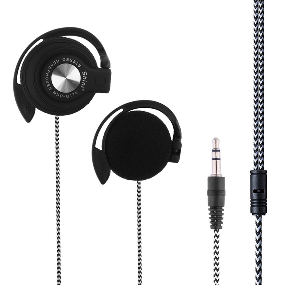 Universal 3,5mm Stecker Wired Clip Auf Ohr Sport Kopfhörer Schwere Bass Kopfhörer Laptop MP3 MP4 Kopfhörer Ohrhörer Freisprecheinrichtung Headset