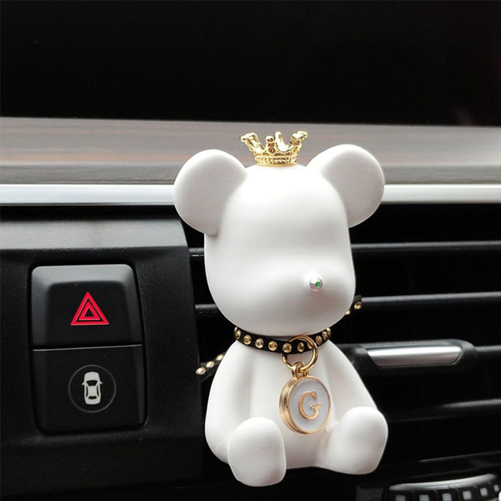 Duft Auto Lufterfrischer Auto Aroma Diffusor Klimaanlage Aromatherapie Auslauf Parfüm Clip Auto Parfüm Bär Gips Dekor: Gold